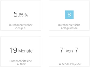 In Ihrem Dashboard finden Sie alle Informationen zu Ihren Investitionen.